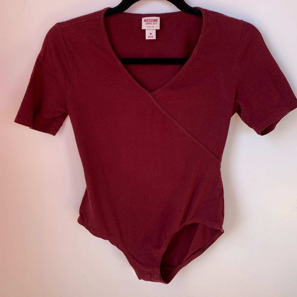 Mossimo Burgundy Bodysuit